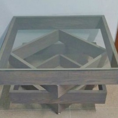 mesa de centro natural Wood Art Design Classic Gray