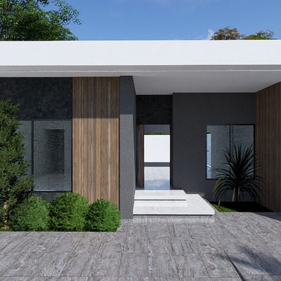 Render Casa Habitación · Proyecto Sra. Katy · Mocorito, Sin.