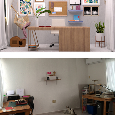 Home office creativo