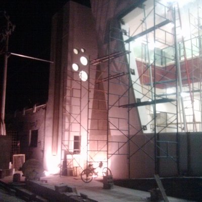 Fachada Ppal. de auditorio municipal de Sn. Pedro, Coahuila.