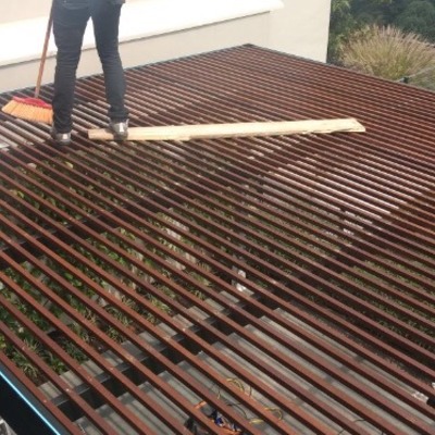 Construcción cobertizo