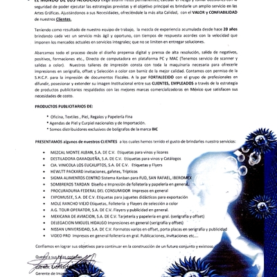 CARTA DE PRESENTACION