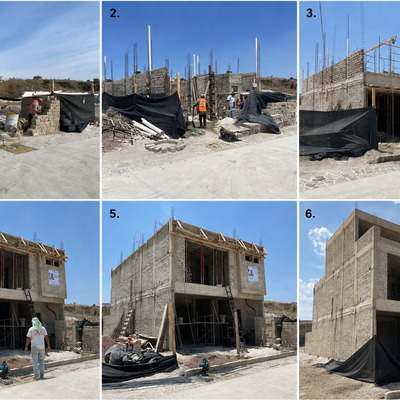 Proceso obra negra casa habitacion Coto Cerezo Valle Imperial.