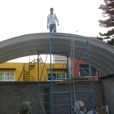 Colocación de arcotecho