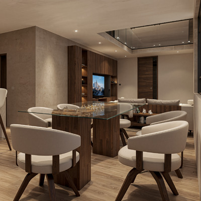 Comedor moderno con acabados de lujo