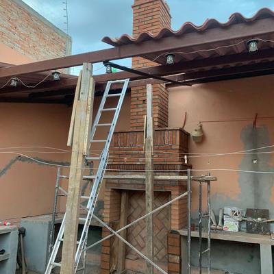 Asador en patio