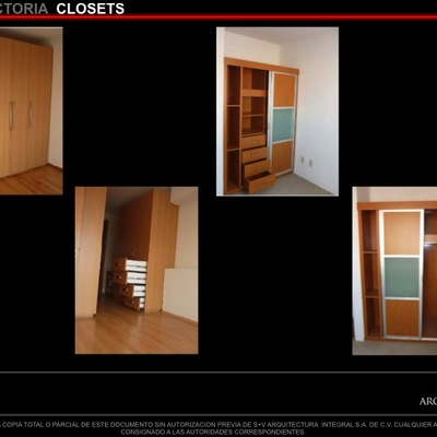 CLOSETS Y VESTIDORES