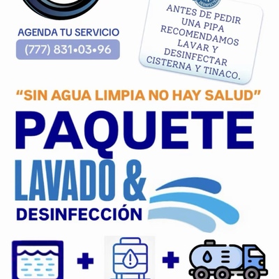 LAVADO Y DESINFECCIÓN CISTERNAS Y TINACOS CUERNAVACA