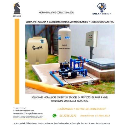 HIDRONEUMATICOS Y BOMBAS PARA AGUA