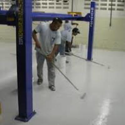 Aplicacion de pintura epoxica.