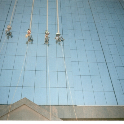 Lavado de vidrios an altura