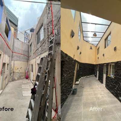 Remodelación de Fachada Interior