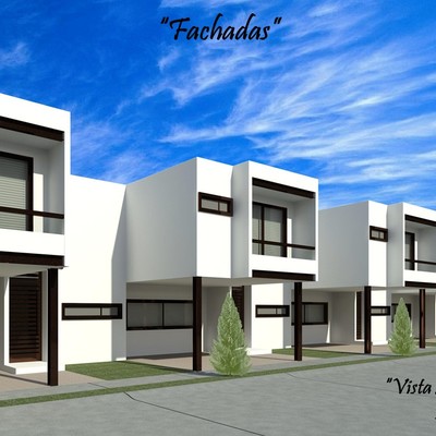 2.Render de Casas Habitación en Serie.