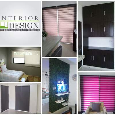 Cortinas, muros verdes y Alacena