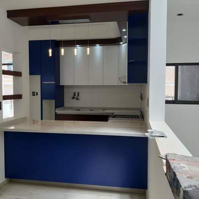 Cocina en espacio reducido.