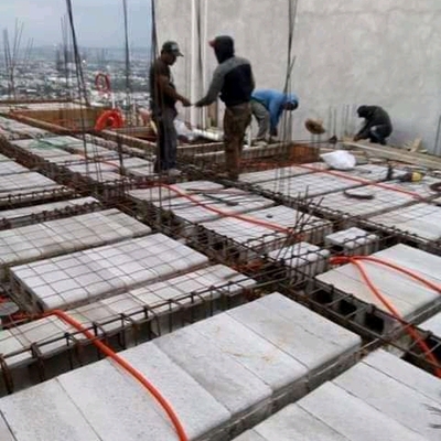 Construcción de loza aligerada