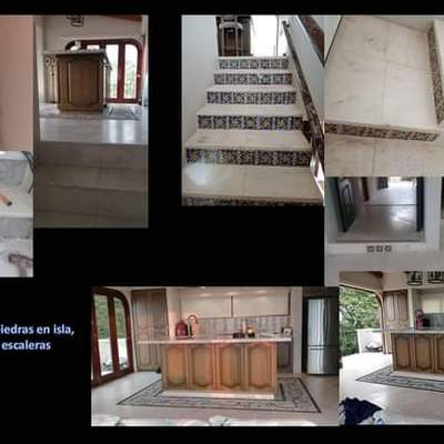 Colocación de tapete y azulejo decorativo