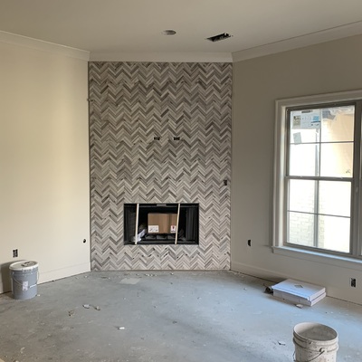 Cerámica en chimenea