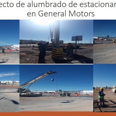 Alumbrado en estacionamiento GM