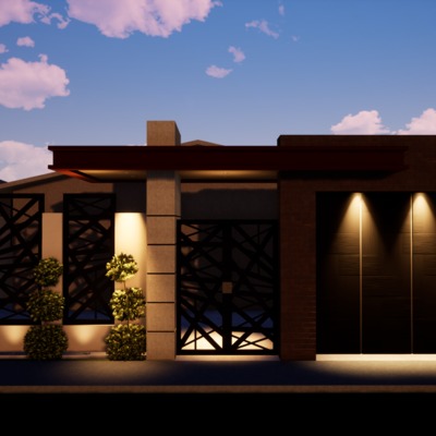 Barda Frontal de noche