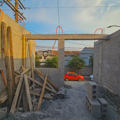 Desplante de muros - Habitación PA