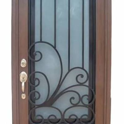 Puerta de herrería artística