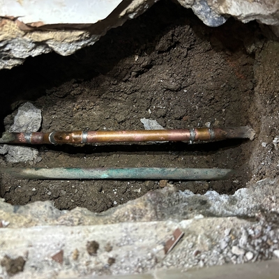 Reparación de tubería antigua de cobre