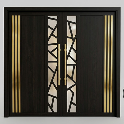 Puerta negra, estilo contemporáneo