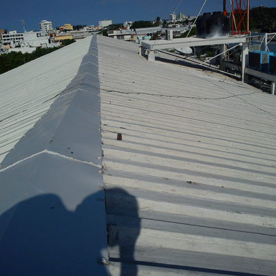 Aplicación de Poliuretano en Techo de Lámina