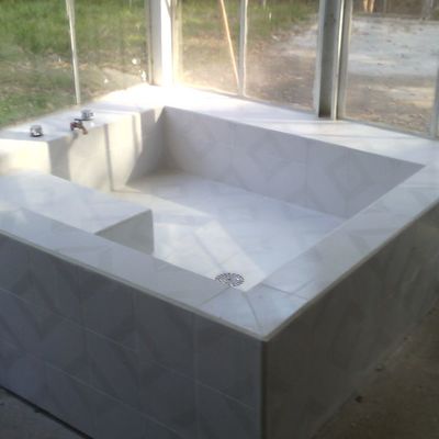 Tina de baño rehabilitada