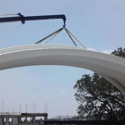 Colocación de Arco techo  en  Planta de empque  Organico  Tlaxcala