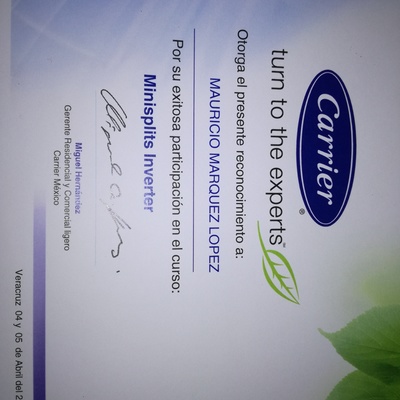 Curso de equipos inverter con carrier