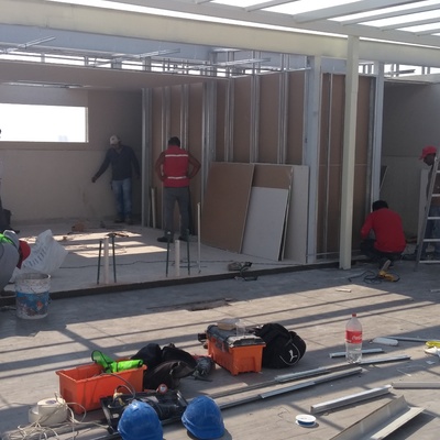 montaje de tablaroca