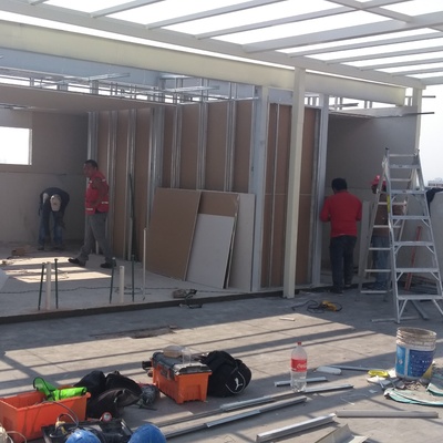 montaje de tablaroca