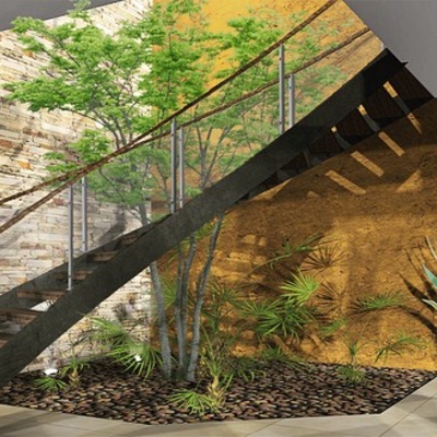 Diseño de escalera elicoidal