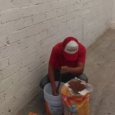 Preparando el material