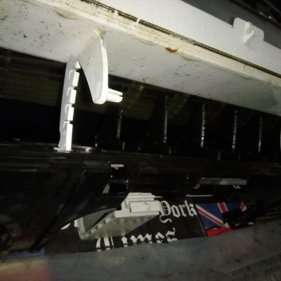 Quedando al cien la turbina estaba totalmente tapada de polvo y pelusa