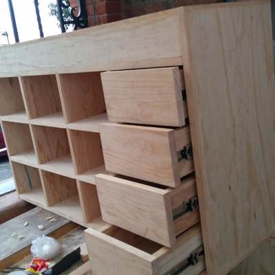 Zapatera con cajones