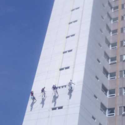 Pintura Exterior en Edificio de 20 pisos