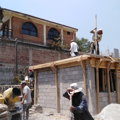 Losas con triplay y cadenas