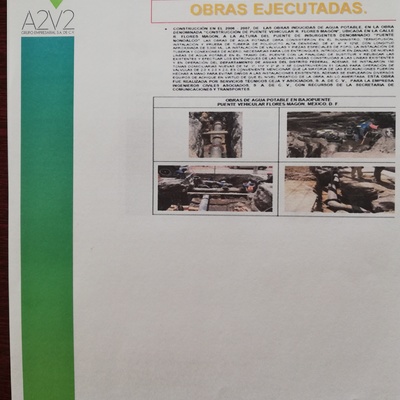 OBRAS DE AGUA POTABLE