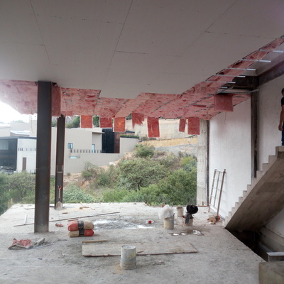 Plafon liso con fibra de vidrio