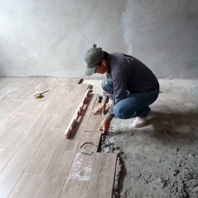 Instalación de piso cerámico