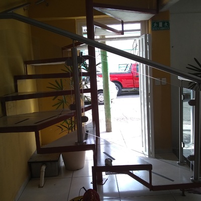 Barandal en escalera