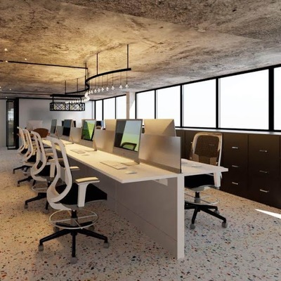 Diseño y Render para co-working construccion 2023