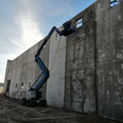 Muros concreto lavado