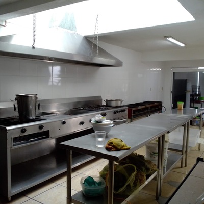 Parte interior de cocina