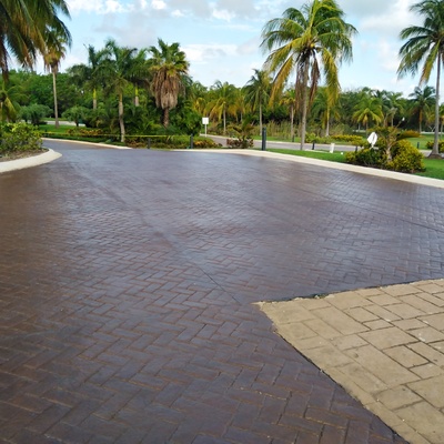 VIALIDAD DE CRONCRETO ESTAMPADO