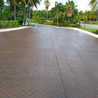 VIALIDAD DE CONCRETO ESTAMPADO