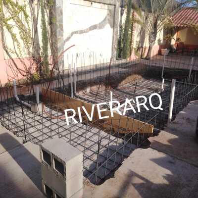 Comienzo de construcción de alberca